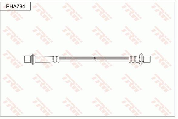 TRW PHA784 - Тормозной шланг autospares.lv