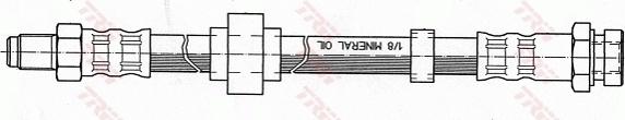 TRW PHB451 - Тормозной шланг autospares.lv