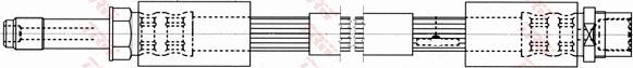 TRW PHB553 - Тормозной шланг autospares.lv