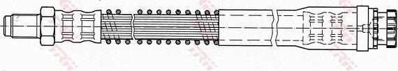 TRW PHB516 - Тормозной шланг autospares.lv