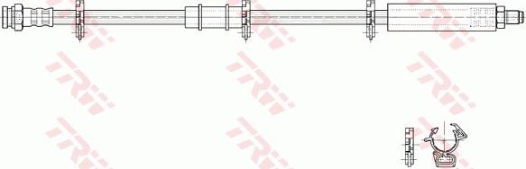 TRW PHB190 - Тормозной шланг autospares.lv