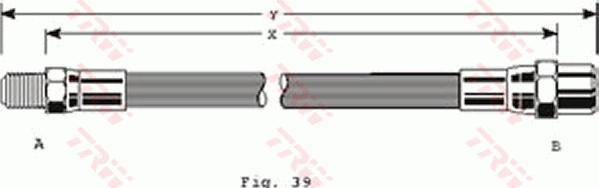 TRW PHB198 - Тормозной шланг autospares.lv