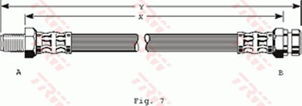 TRW PHB149 - Тормозной шланг autospares.lv