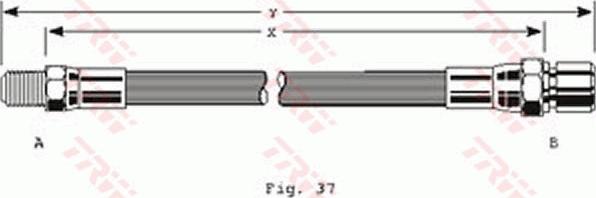 TRW PHB155 - Тормозной шланг autospares.lv