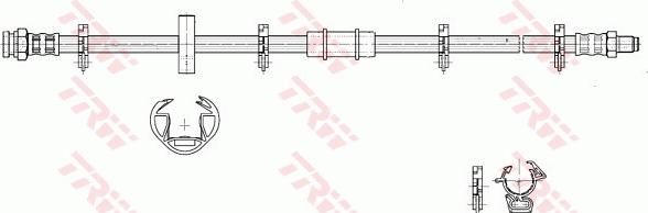 TRW PHB183 - Тормозной шланг autospares.lv