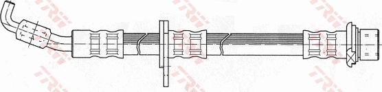 TRW PHB389 - Тормозной шланг autospares.lv