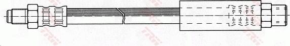 TRW PHB256 - Тормозной шланг autospares.lv