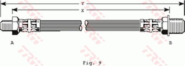 TRW PHC149 - Тормозной шланг autospares.lv