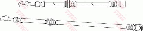 TRW PHD991 - Тормозной шланг autospares.lv