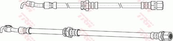 TRW PHD948 - Тормозной шланг autospares.lv