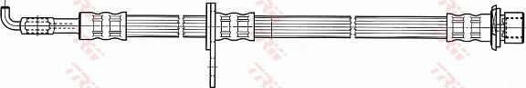 TRW PHD926 - Тормозной шланг autospares.lv