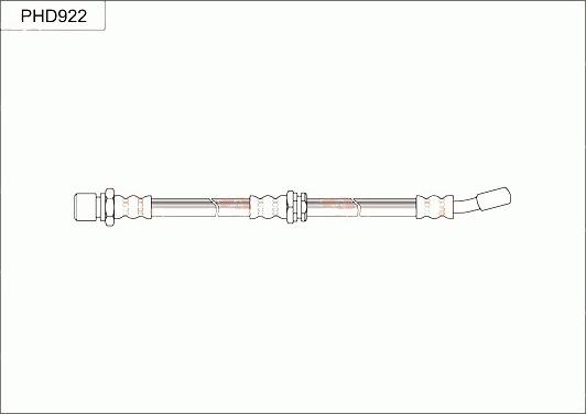 TRW PHD922 - Тормозной шланг autospares.lv