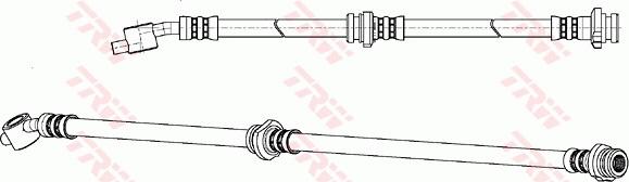 TRW PHD972 - Тормозной шланг autospares.lv