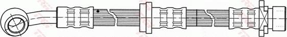 TRW PHD408 - Тормозной шланг autospares.lv