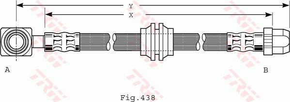 TRW PHD485 - Тормозной шланг autospares.lv