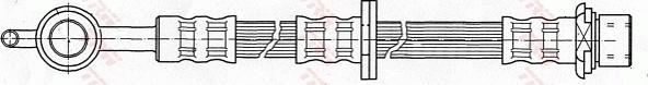 TRW PHD509 - Тормозной шланг autospares.lv