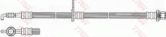 TRW PHD534 - Тормозной шланг autospares.lv