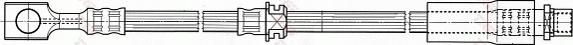 TRW PHD538 - Тормозной шланг autospares.lv