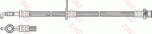 TRW PHD533 - Тормозной шланг autospares.lv