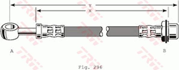 TRW PHD193 - Тормозной шланг autospares.lv