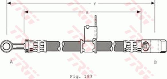 TRW PHD178 - Тормозной шланг autospares.lv