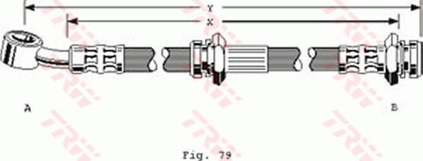 TRW PHD169 - Тормозной шланг autospares.lv