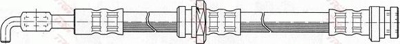 TRW PHD1034 - Тормозной шланг autospares.lv