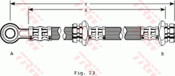 TRW PHD146 - Тормозной шланг autospares.lv