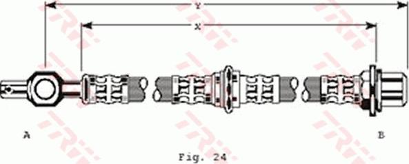 TRW PHD183 - Тормозной шланг autospares.lv