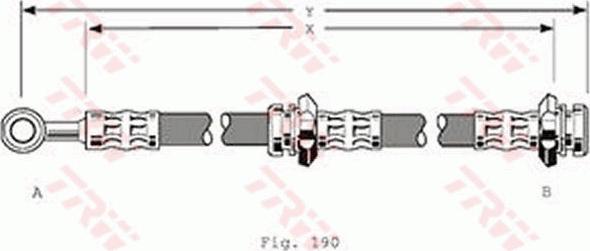 TRW PHD137 - Тормозной шланг autospares.lv