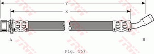 TRW PHD356 - Тормозной шланг autospares.lv