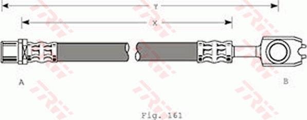 TRW PHD350 - Тормозной шланг autospares.lv