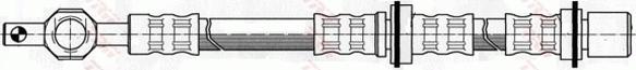 TRW PHD381 - Тормозной шланг autospares.lv