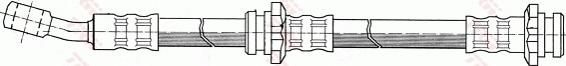 TRW PHD388 - Тормозной шланг autospares.lv