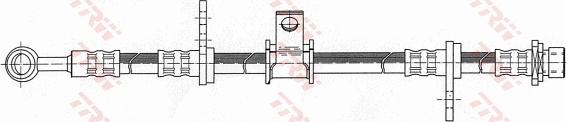 TRW PHD370 - Тормозной шланг autospares.lv