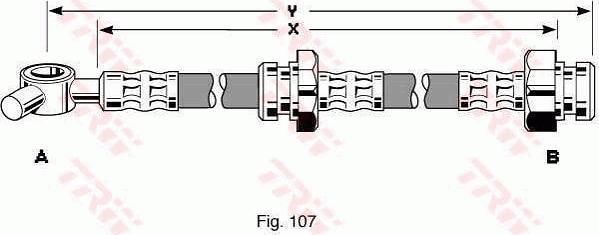 TRW PHD247 - Тормозной шланг autospares.lv