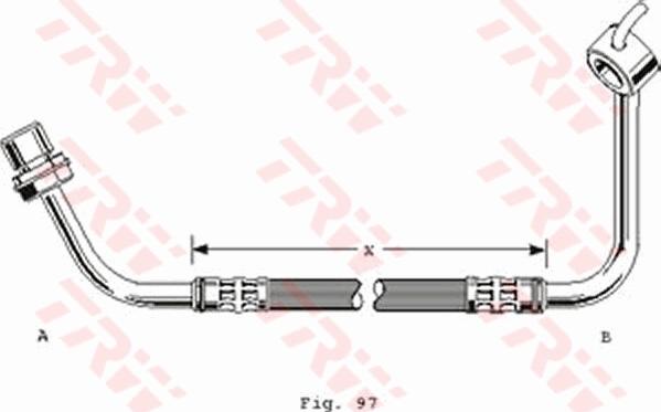 TRW PHD253 - Тормозной шланг autospares.lv