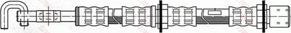 TRW PHD201 - Тормозной шланг autospares.lv