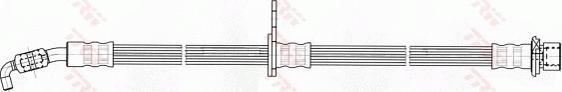 TRW PHD748 - Тормозной шланг autospares.lv