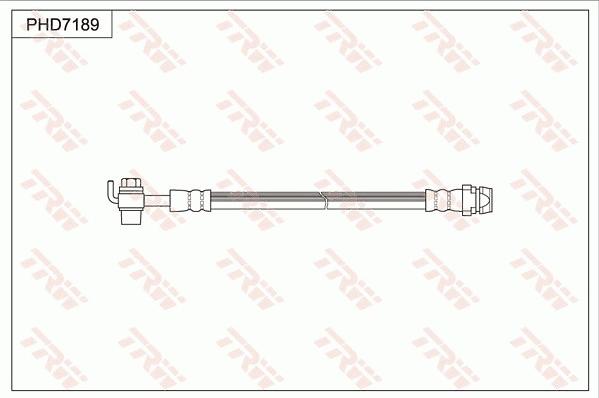 TRW PHD7189 - Тормозной шланг autospares.lv