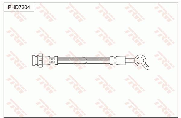 TRW PHD7204 - Тормозной шланг autospares.lv