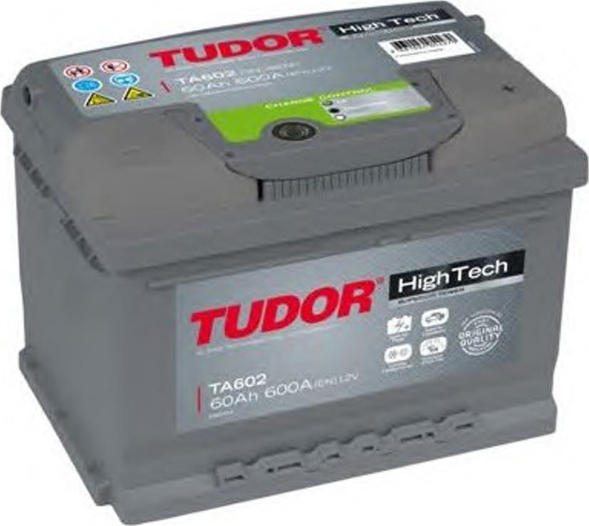 Tudor TA602 - Стартерная аккумуляторная батарея, АКБ autospares.lv