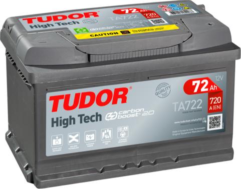 Tudor TA722 - Стартерная аккумуляторная батарея, АКБ autospares.lv