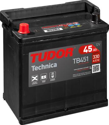 Tudor TB451 - Стартерная аккумуляторная батарея, АКБ autospares.lv