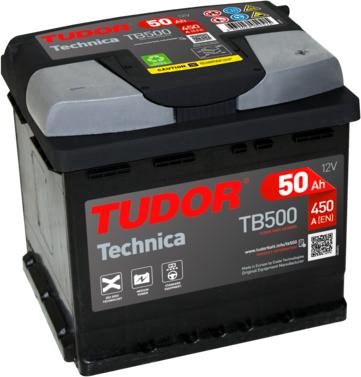 Tudor TB500 - Стартерная аккумуляторная батарея, АКБ autospares.lv