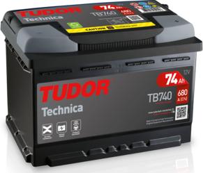 Tudor TB740 - Стартерная аккумуляторная батарея, АКБ autospares.lv