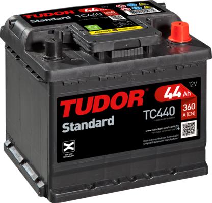 Tudor TC440 - Стартерная аккумуляторная батарея, АКБ autospares.lv