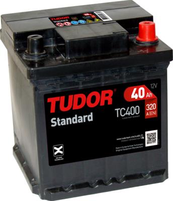 Tudor TC400 - Стартерная аккумуляторная батарея, АКБ autospares.lv