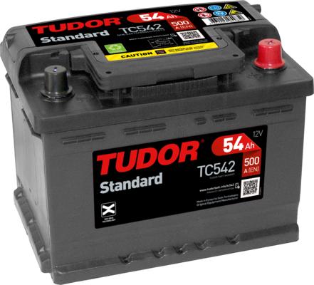 Tudor TC542 - Стартерная аккумуляторная батарея, АКБ autospares.lv
