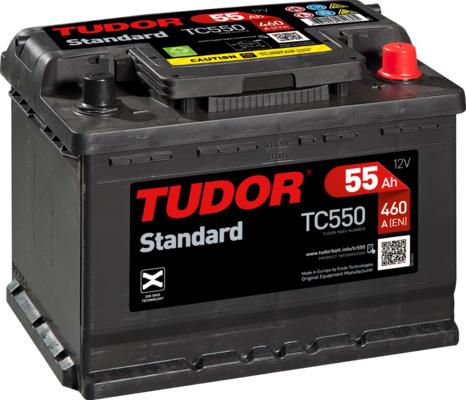 Tudor TC550 - Стартерная аккумуляторная батарея, АКБ autospares.lv